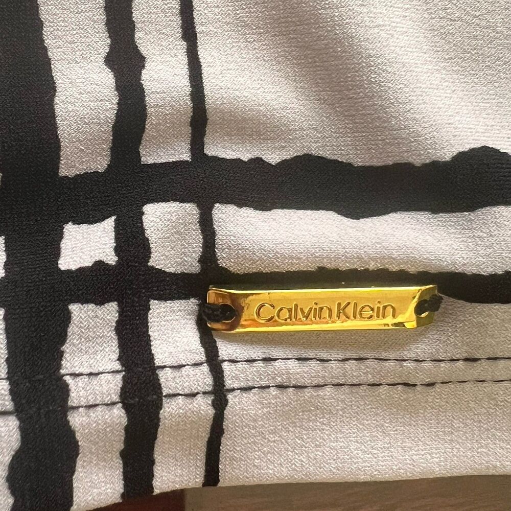 Calvin Klein Black White Tank Top Cami Women’s M - Picture 5 of 5